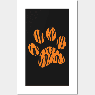 Black and Orange Tiger Print Posters and Art